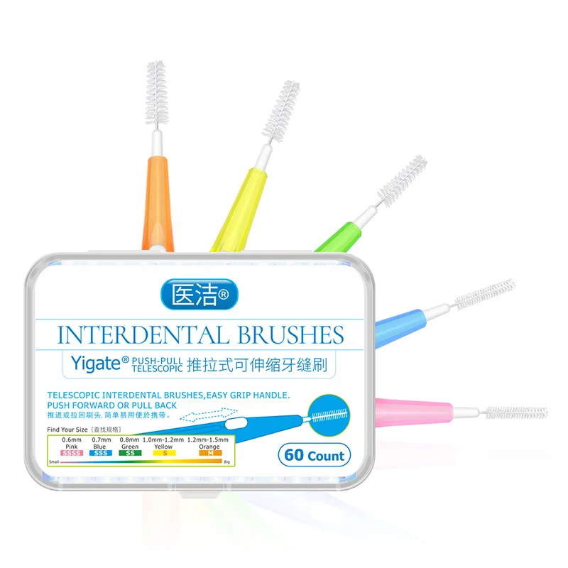 

0.6-1.5mm Interdental brush cleaning between teeth oral care toothpick dental tool floss orthodontic I shape tooth brush