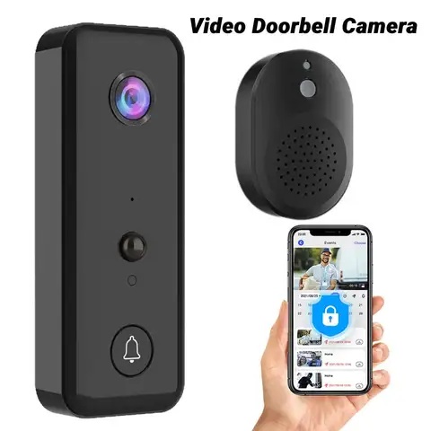 Беспроводная камера дверного звонка, 2-сторонний 2,4G, Wi-Fi, PIR, обнаружение движения, аудио, беспроводной дверной звонок, HD, видео в реальном времени, ночное видение для дома