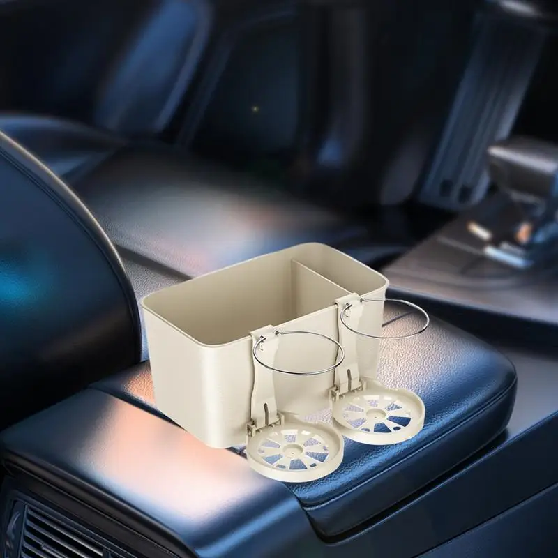 

Car Armrest Center Storage Box Container Adjustable Cup Holders Car Storage Organizer Auto Armrest Storage Box Tray Holder