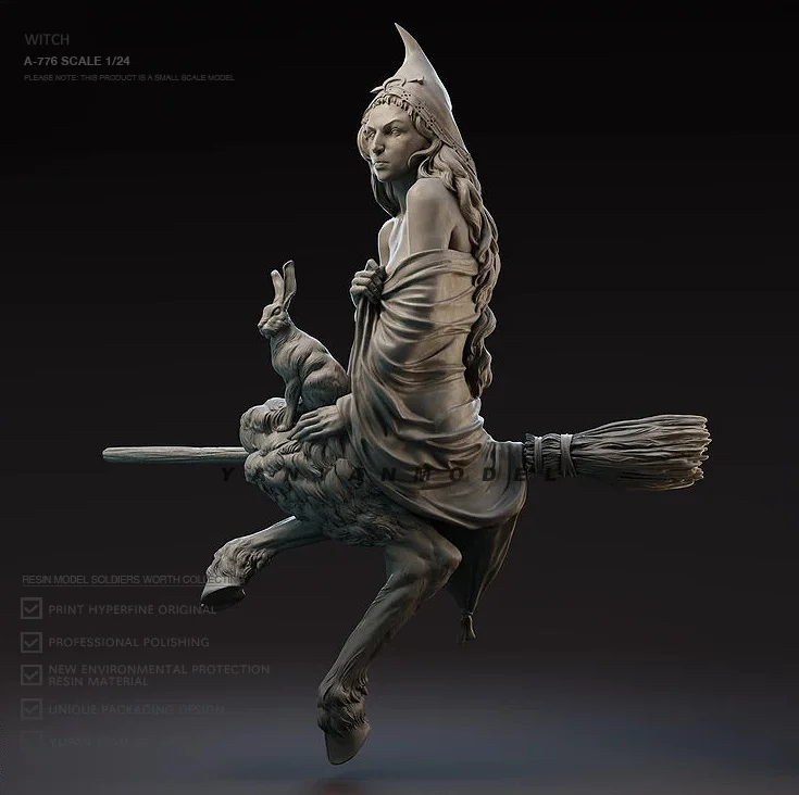 

1/24 Resin bust model kits figure colorless and self-assembled A-776