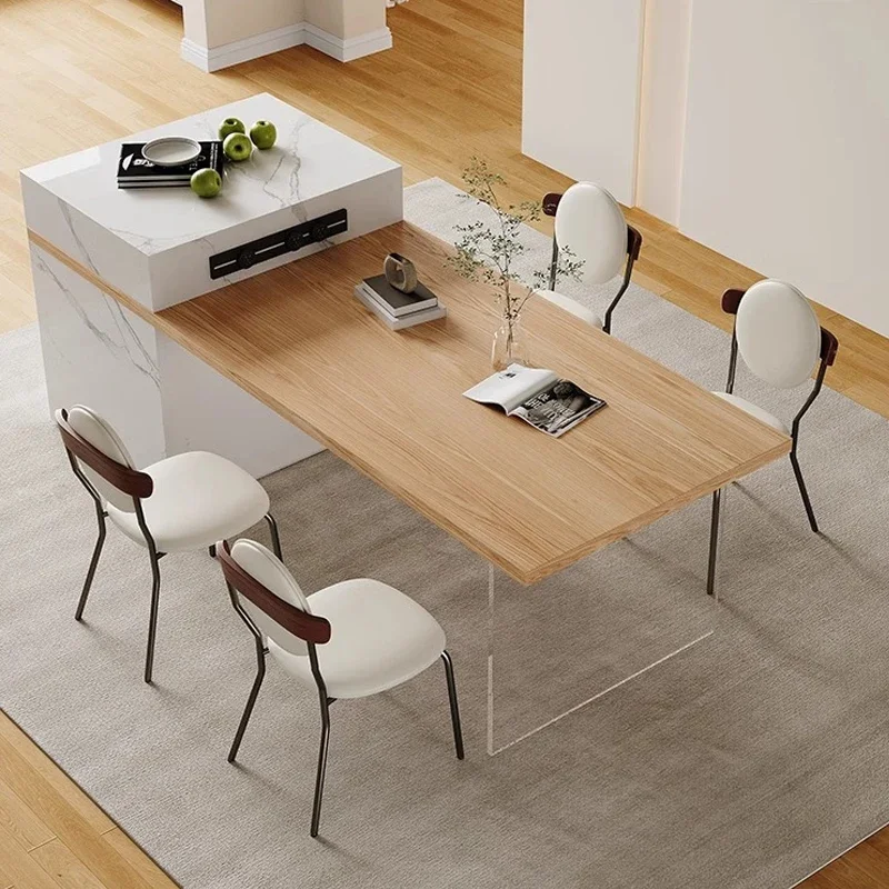 Модный уникальный обеденный стул в скандинавском стиле кожаный для кемпинга