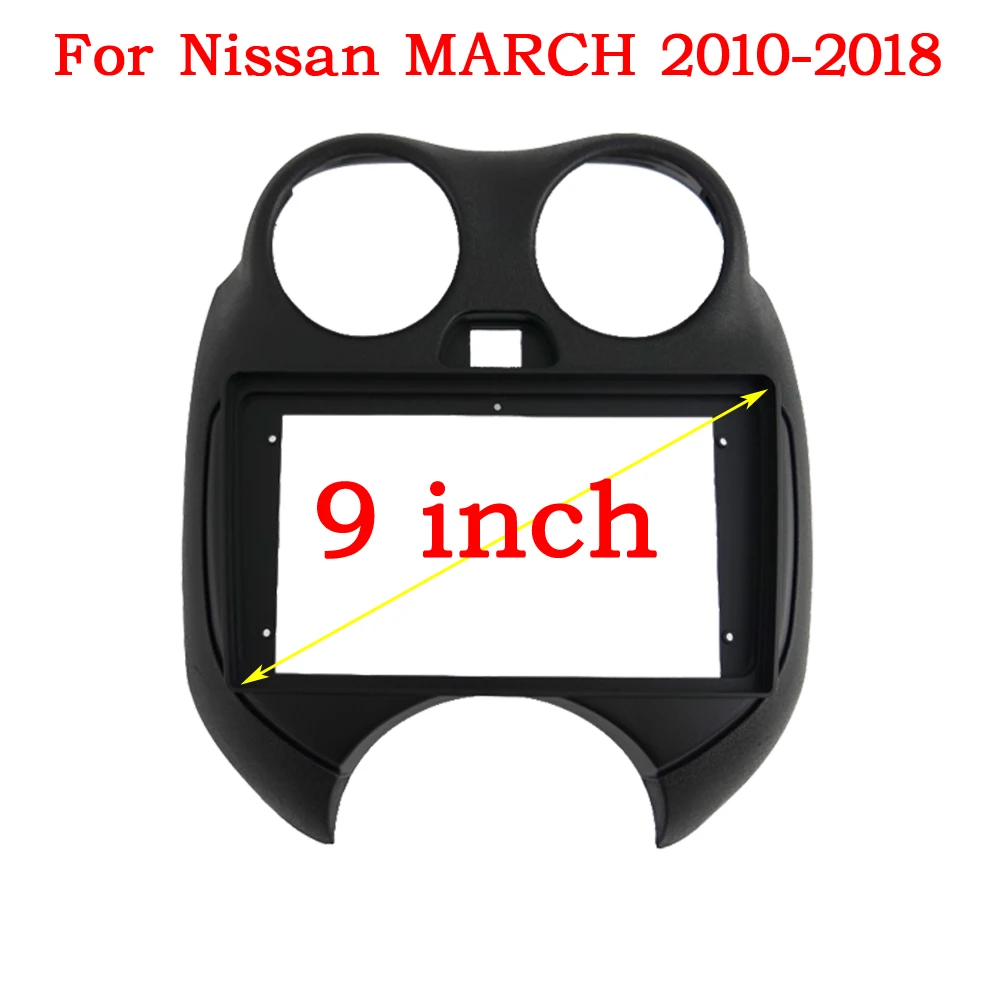 

WQLSK для Nissan MARCH 2010-2018 9 дюймов автомобильное радио Android MP5 проигрыватель Корпус рамка 2din головное устройство Fascia стерео крышка приборной панели