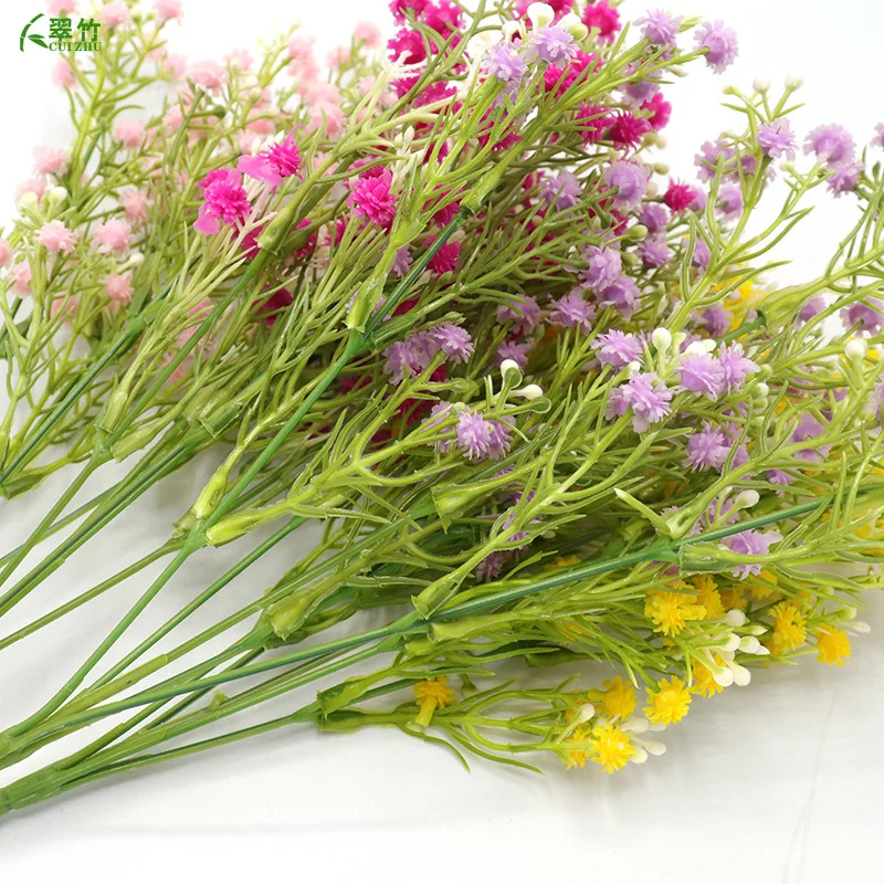 Simulation of Gypsophila Small Bunch Flowers Kindergarten Decoration Holding Fake Plastic Nordic