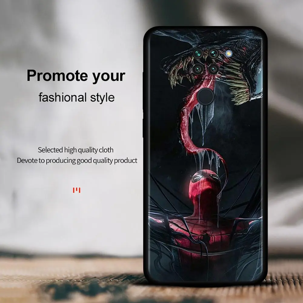 Чехол с изображением Marvel Venom 2 Человек-паук симбиот для Xiaomi Redmi Note 9S 9T 9 8T 11 10 8 Pro K40 10C