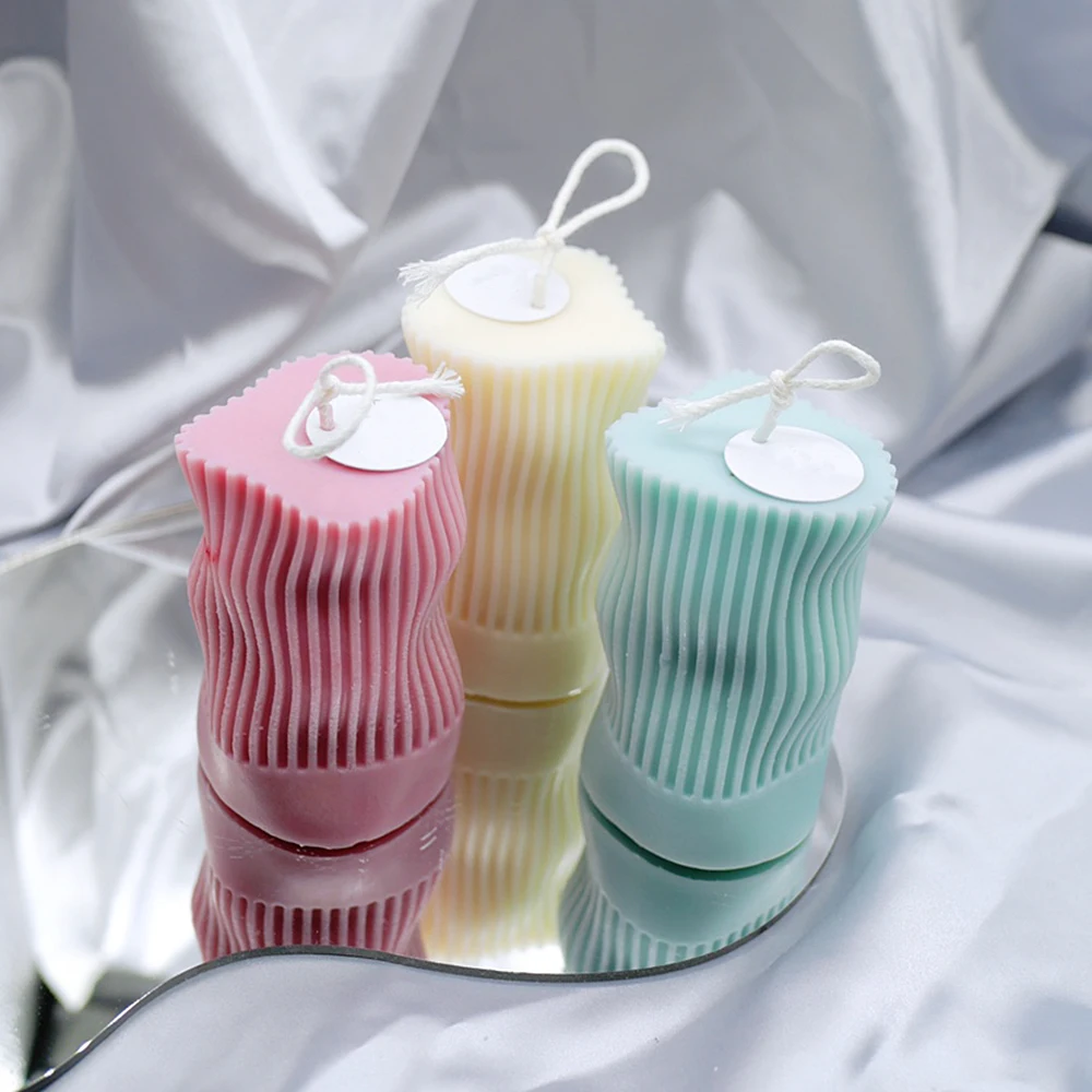 

PRZY 3D цилиндрическая форма для свечей «сделай сам», силиконовые восковые свечи, декоративная форма ручной работы, формы для ароматического воска, мыла, поделки для изготовления свечей