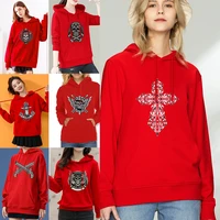 trendy hip hop hooded sweatshirts daisy printing loose all match pullover clothes hoodies long sleeve tops for women streetwear