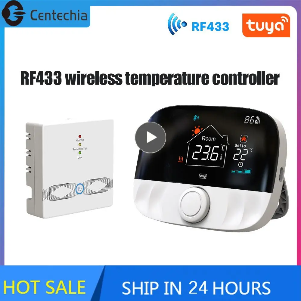 

Rf433 Rf433 Wireless Thermostat Tuya Smart Heating Gas Boiler Temperature Controller Voice App Remote Wireless Control