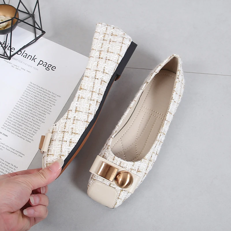 Hot Selling Plus Size 41-44 Women's Pumps Flat Ladies Luxury Shoes