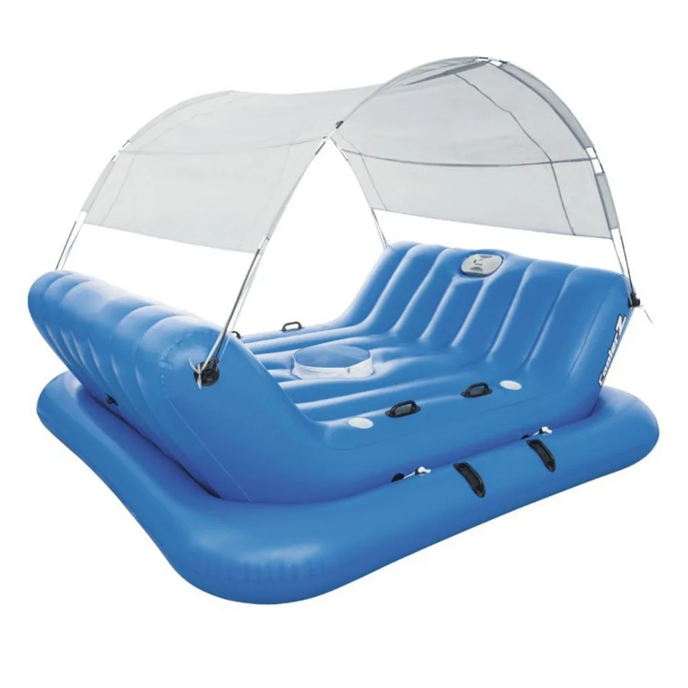 

Стул для отдыха Ocean Park, большая плавающая лодка, надувные игрушки, многочеловек, плавающий остров с тентом от солнца