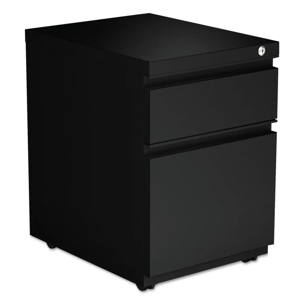 

2 Drawers Vertical Lockable Filing Cabinet, Black