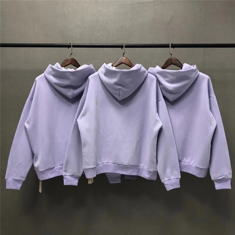 Kanye West светло-фиолетовая свободная толстовка с капюшоном для мужчин и женщин