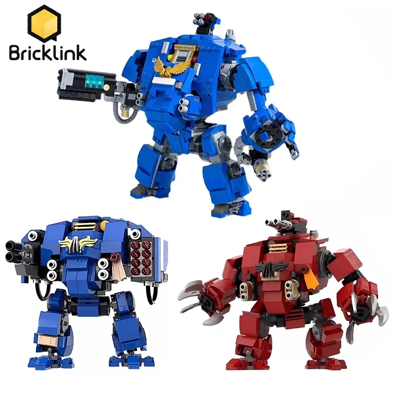 Идеи Bricklink игра Mecha Ultramarine Primaris Redemptor Dreadnought робот наборы фигурок строительные