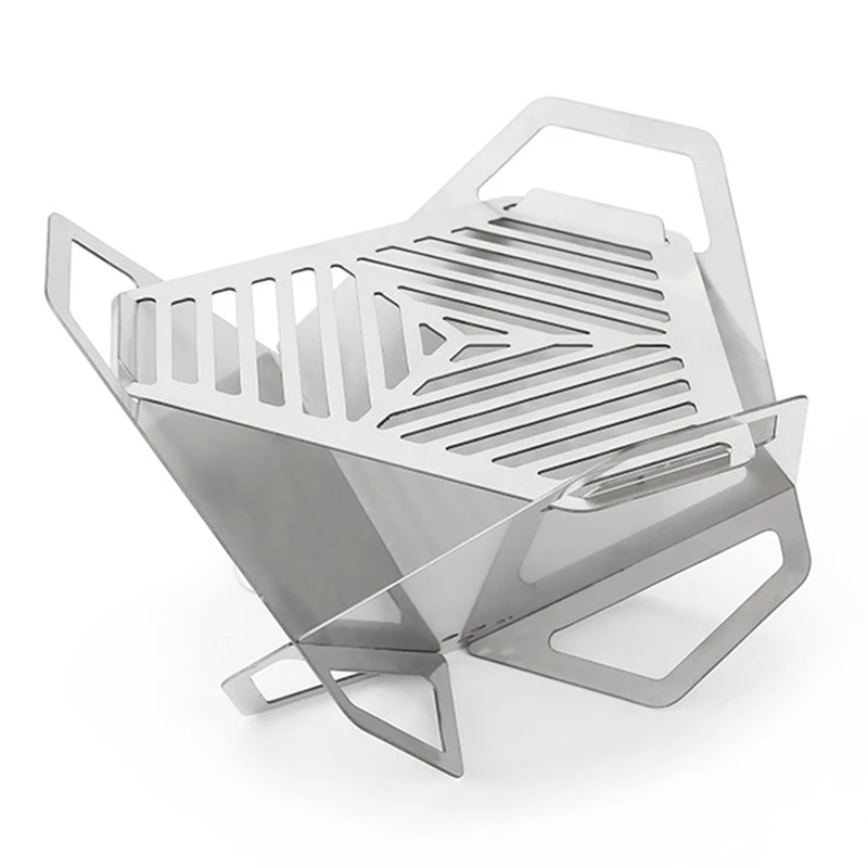 

SEWS-новый складной уличный гриль для барбекю, портативная деревянная горелка из нержавеющей стали для наружного внутреннего дворика