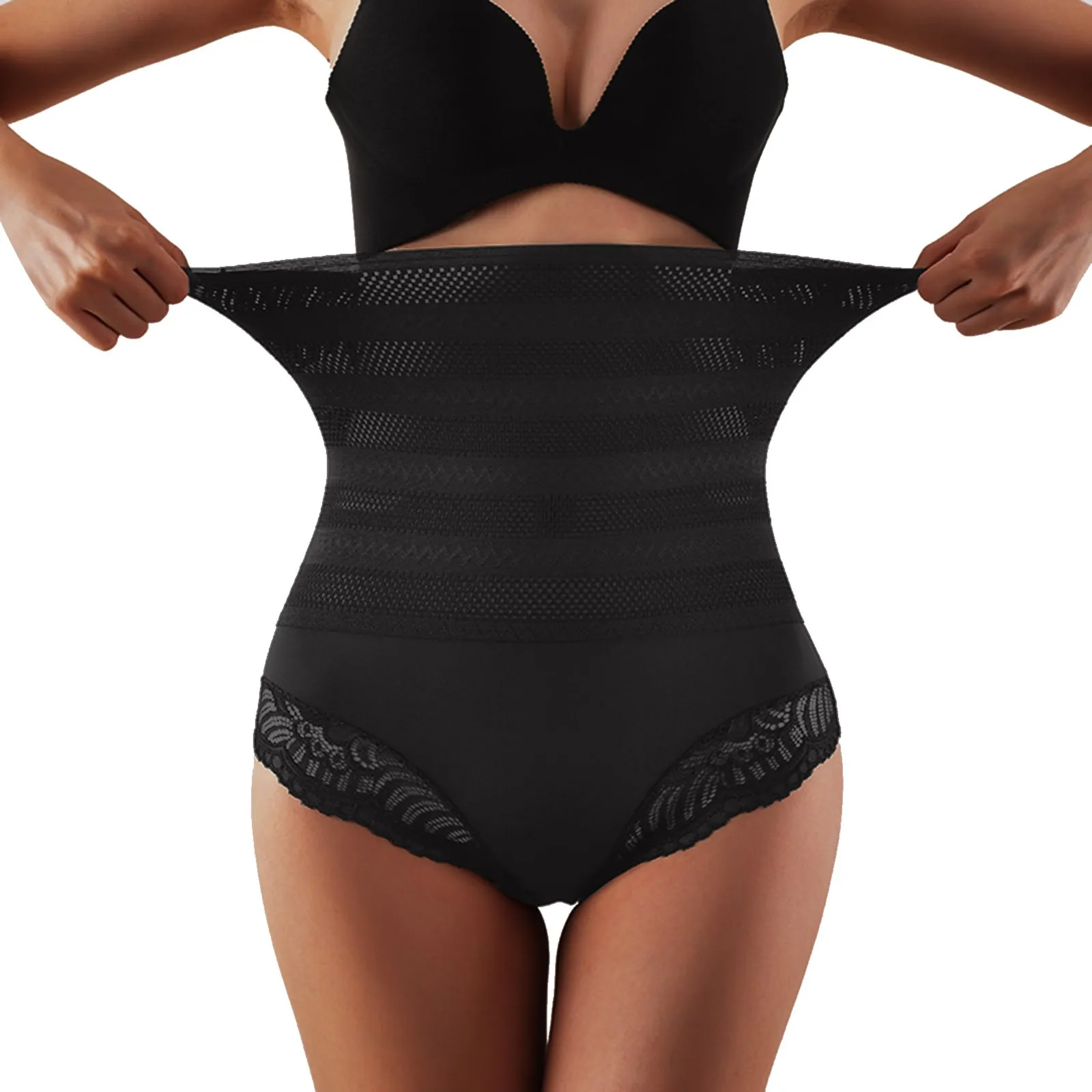 

Женское сексуальное кружевное нижнее белье с завышенной талией без следов, Корректирующее нижнее белье, шлепки для платьев