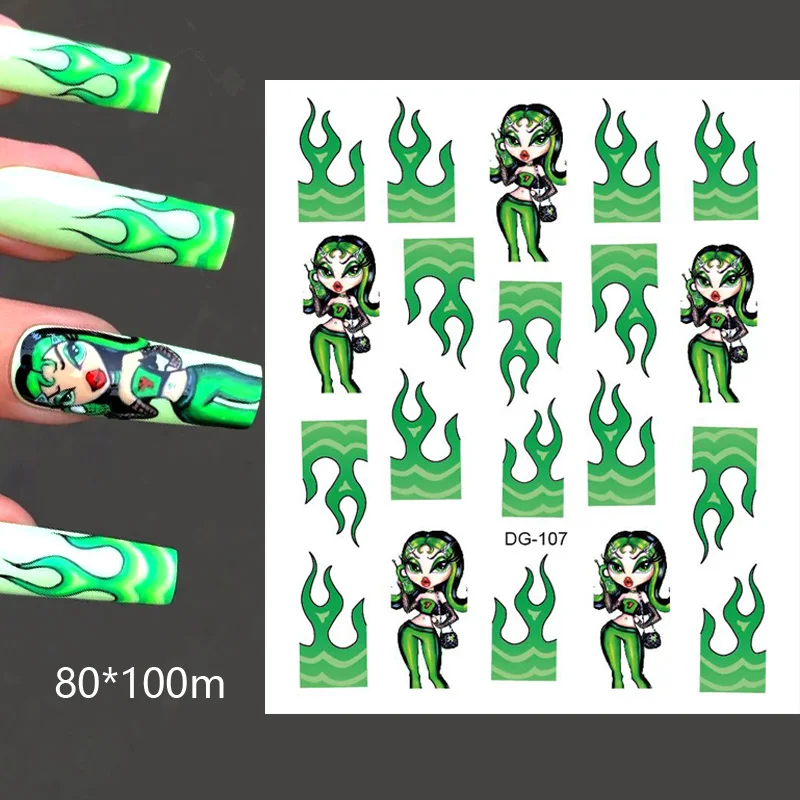 

1PCS Disney Brand 3D Adhesive Nail Art Stickers Nail barbie sticker Mickey stickers Princess decorative stickers for nails