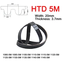 1pc width 20mm 5m rubber arc tooth timing belt pitch length 1080 1085 1100 1110 1115 1120 1125 1130 1135 1140 1145mm drive belts