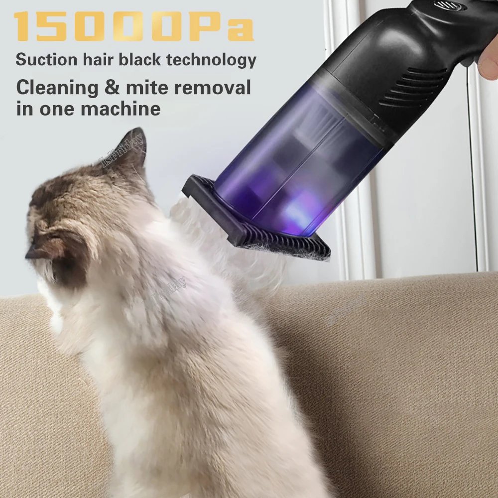 

Pet Hair Vacuum Portable Pet Hair Sucker High Power Ultraviolet Sterilization Mite Cat & Dog UV Cleaning Supplies Vacuum Cleaner