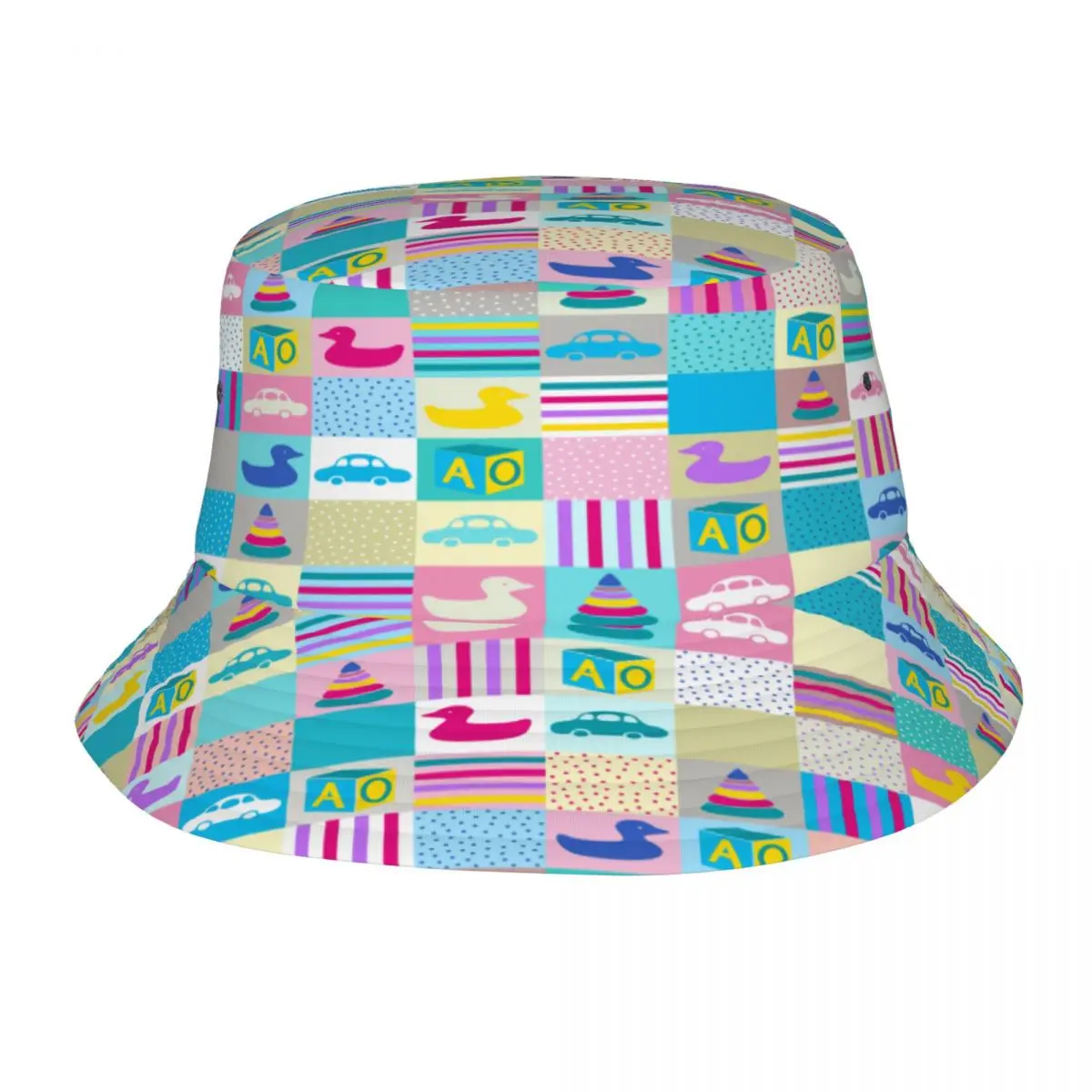 

2022 Men Women Summer Colorful Duck Cars Bucket Hat Bob Fisherman hat Outdoor Travel Sun Visor Fashion Panama