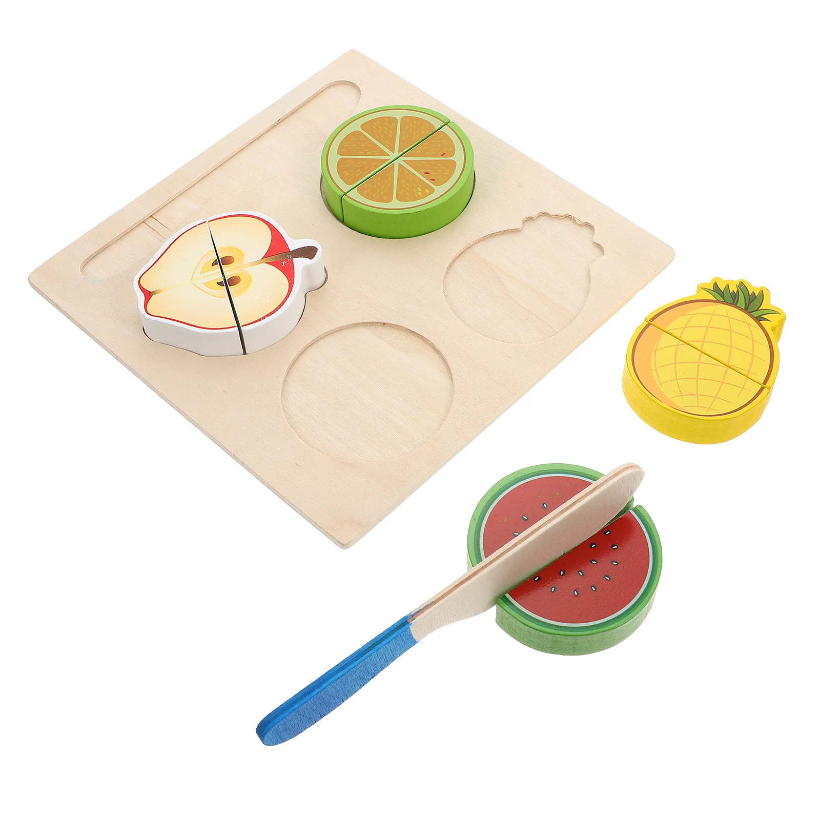 

1 set of Cutting Fruit Toys Cartoon Fruit Toys Kids Kitchen Playing Toys