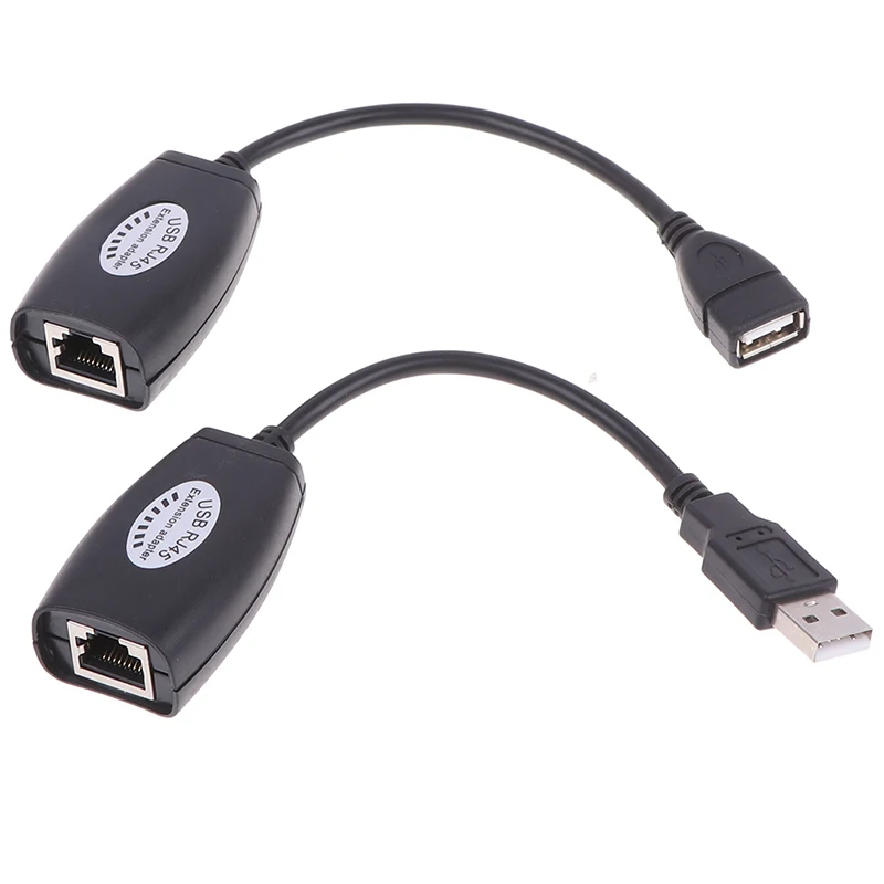 USB-удлинитель UTP через одиночный кабель RJ45 Ethernet CAT5E 6 до 150 футов