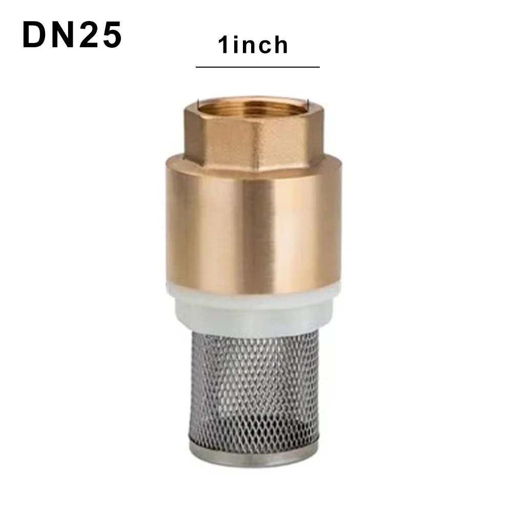 

Brass Foot BSP Internal Thread Valve DN25 Check Stainless Steel Suction Basket With Steel Strainer Filter For Water Pump