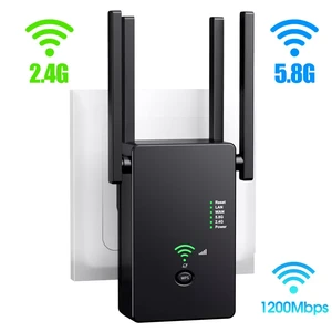5Ghz Wireless WiFi Repeater 1200Mbps Router Wifi Booster 2.4G Wifi Long Range Extender 5G Wi-Fi Signal Amplifier Repeater Wifi