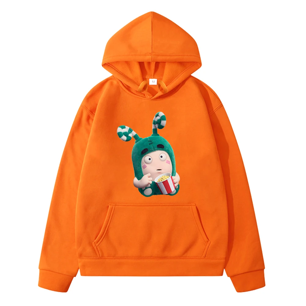 

Oddbods Green ZEE Graphic Hoodies Hooded Cartoon Printing Casual Sweatshirts Boys and Girls Children Pullovers Pocket Cute Hoody