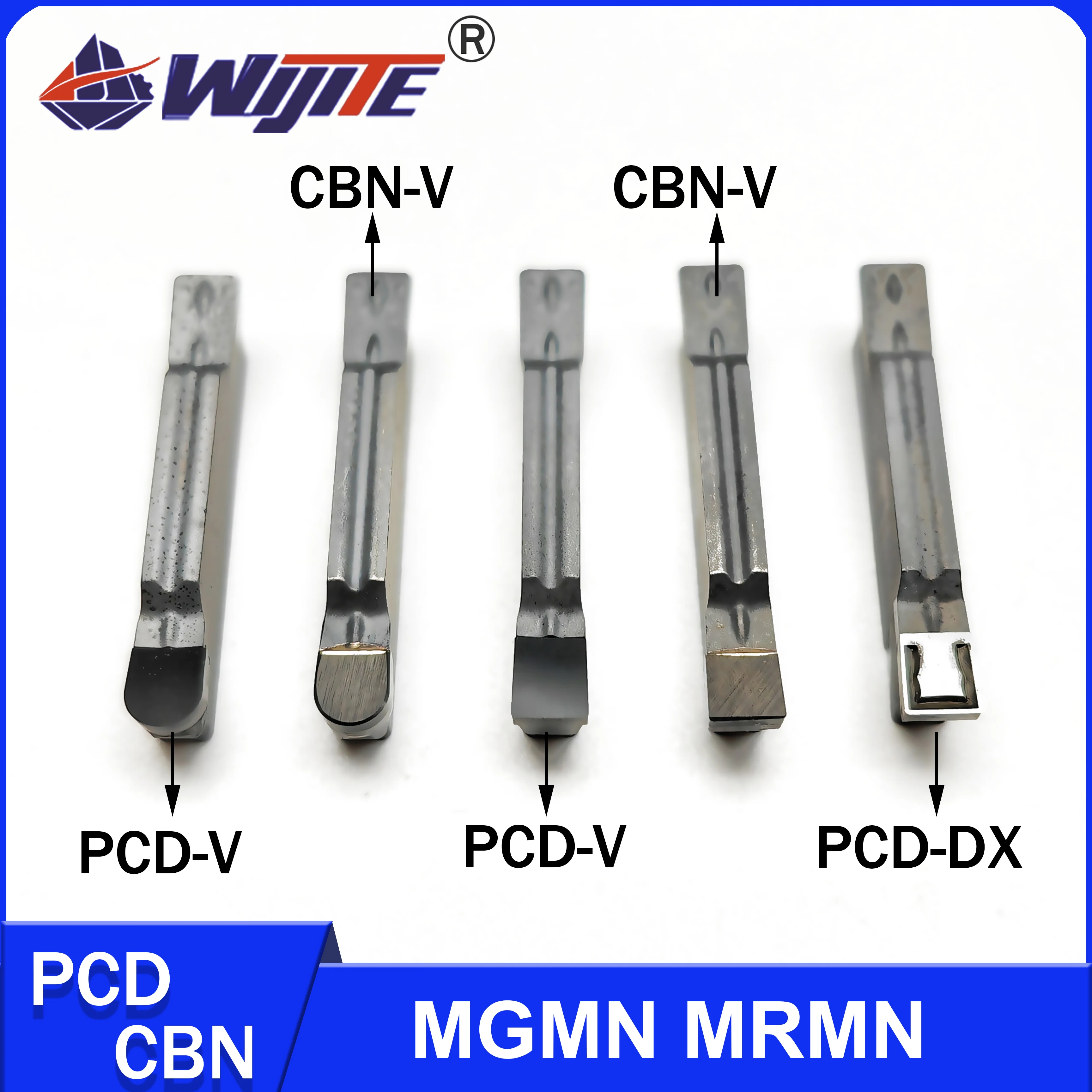 

Токарный инструмент MGMN MRMN 150 200 300 400 Инструмент PCD используется для цветных металлов, таких как алюминий и медь, CBN для твердой стали.