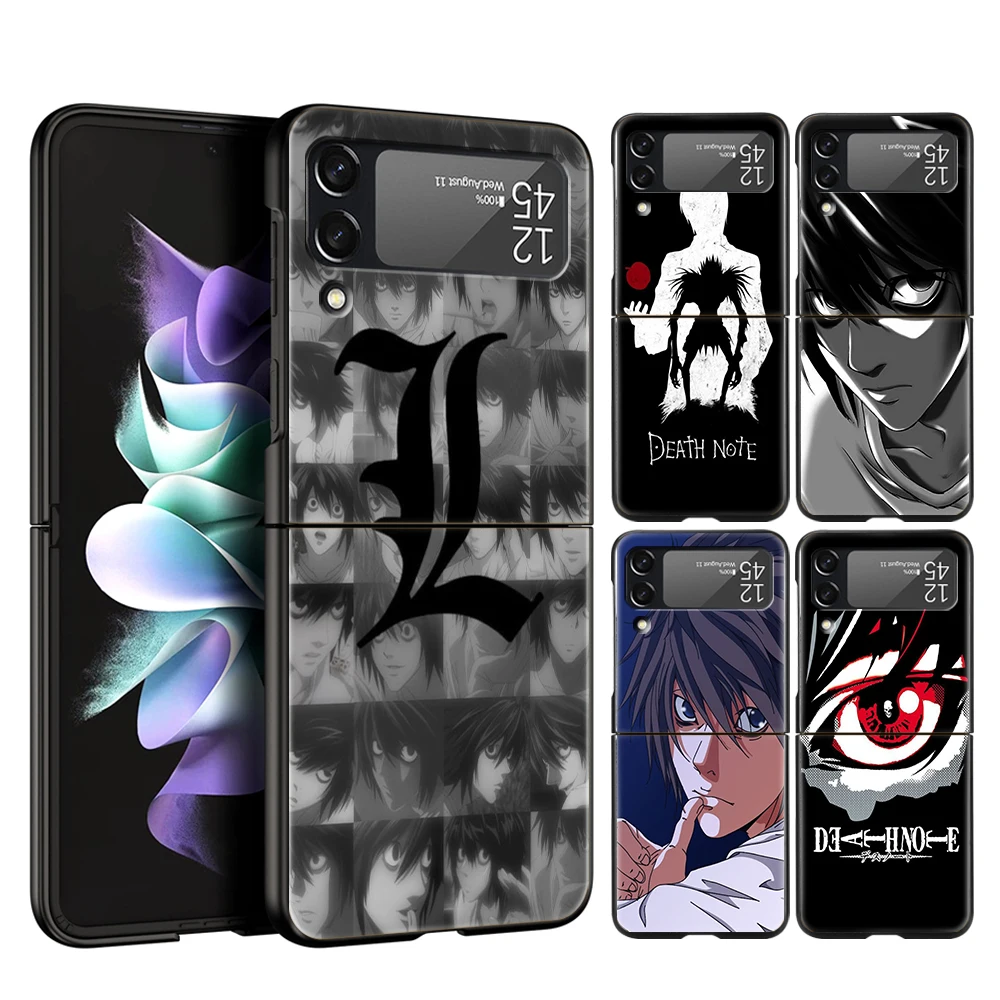 

Anime Manga Death Note For Samsung Galaxy Z Flip 4 Black Phone Cover For Galaxy Z Flip 3 Case Shockproof Hard PC Folding Shell