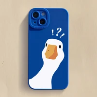 cartoon silicon ducks question marks case for iphone 13 pro max back phone cover for 12 11 pro max x xs xr 8 7 plus se 2020 capa