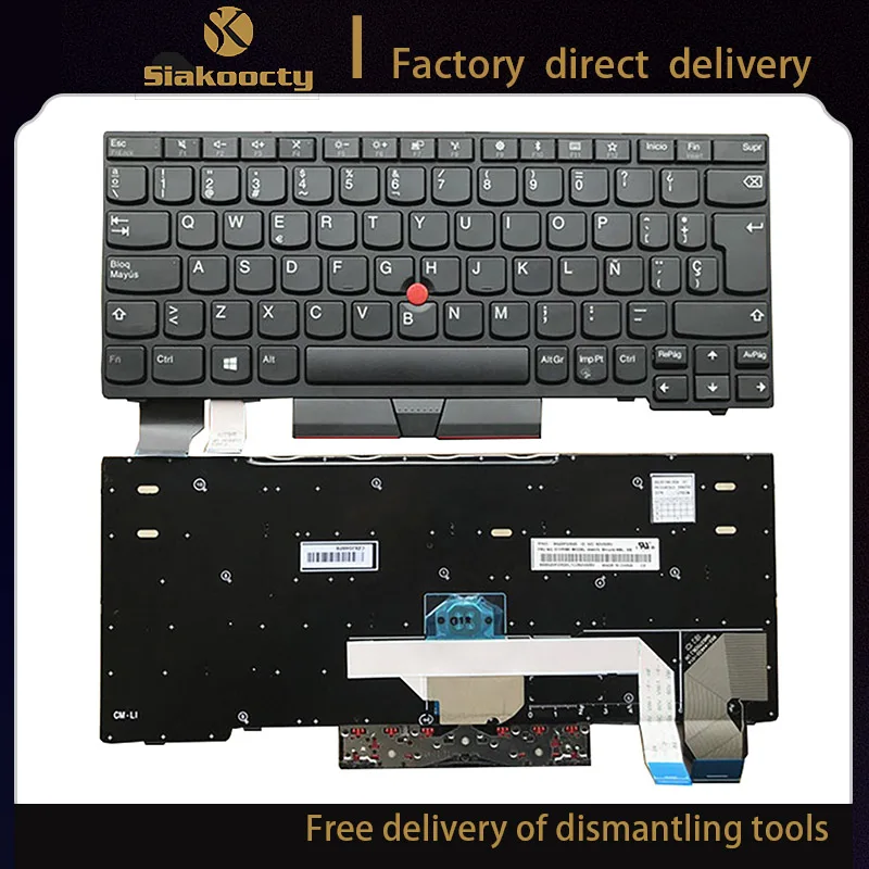 

NEW For Lenovo Thinkpad X280 (20KF 20KE) A285 X395 X390 Keyboard No Backlit SP