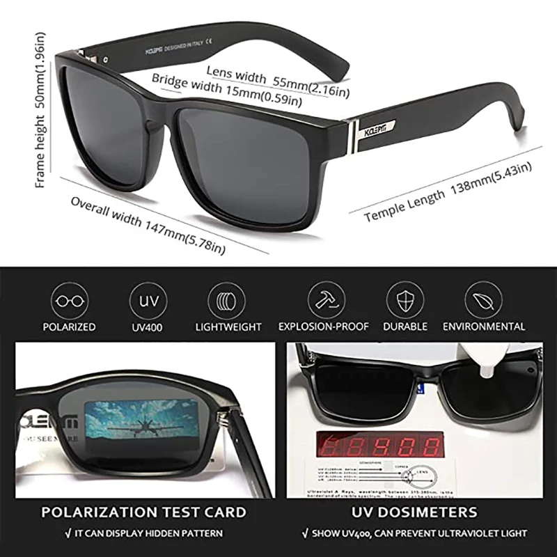 2022 поляризованные мужские солнцезащитные очки модные классические для мужчин и