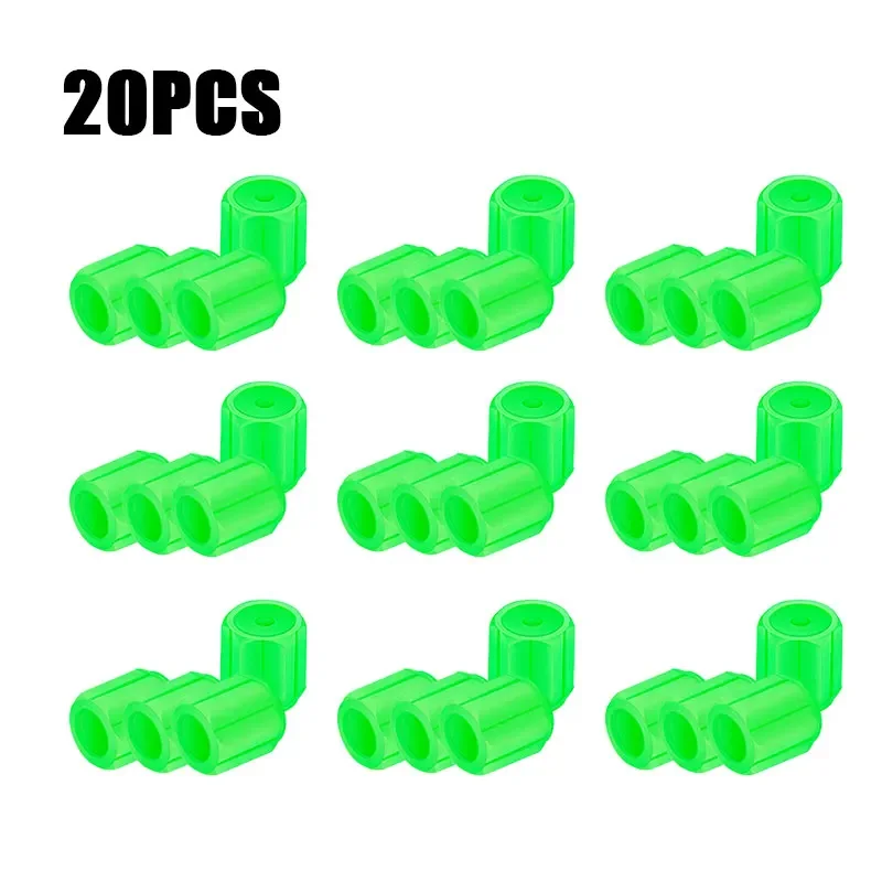 10/20 шт. люминесцентные колпачки клапанов, флуоресцентные красные светящиеся ночью, для автомобилей, мотоциклов, велосипедов, колеса, стиль детской лампы, декоративные колпачки