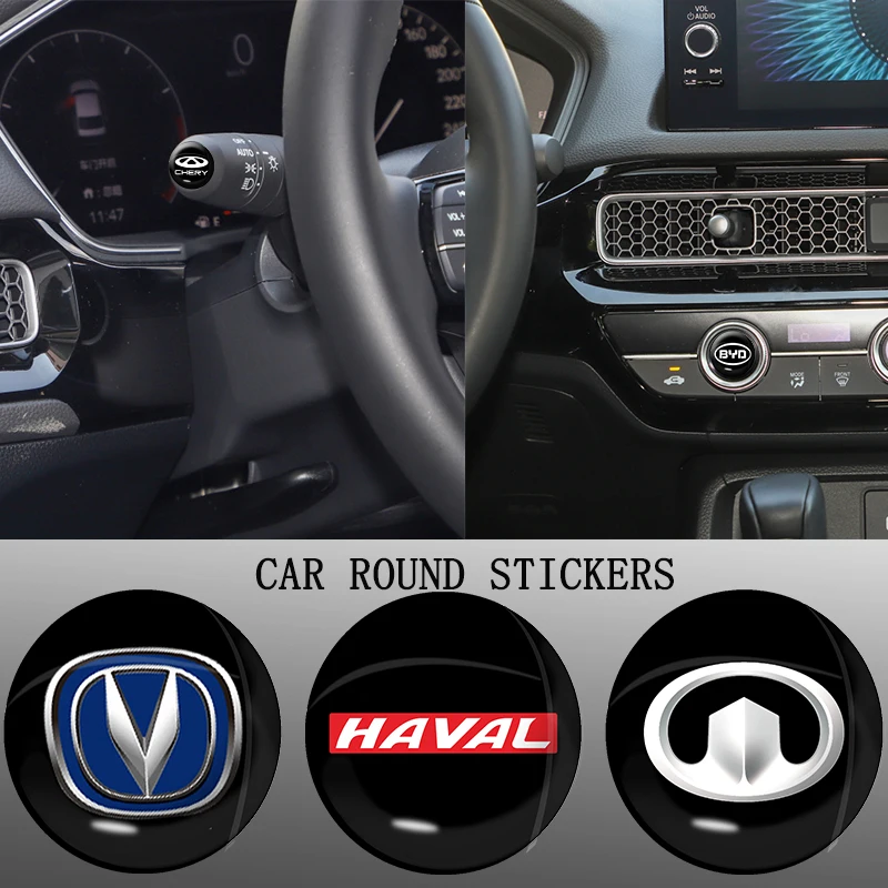 Автомобильная круглая кнопка для интерьера 10 шт. наклейка клавиш Saab 93 Aero Vector Sport