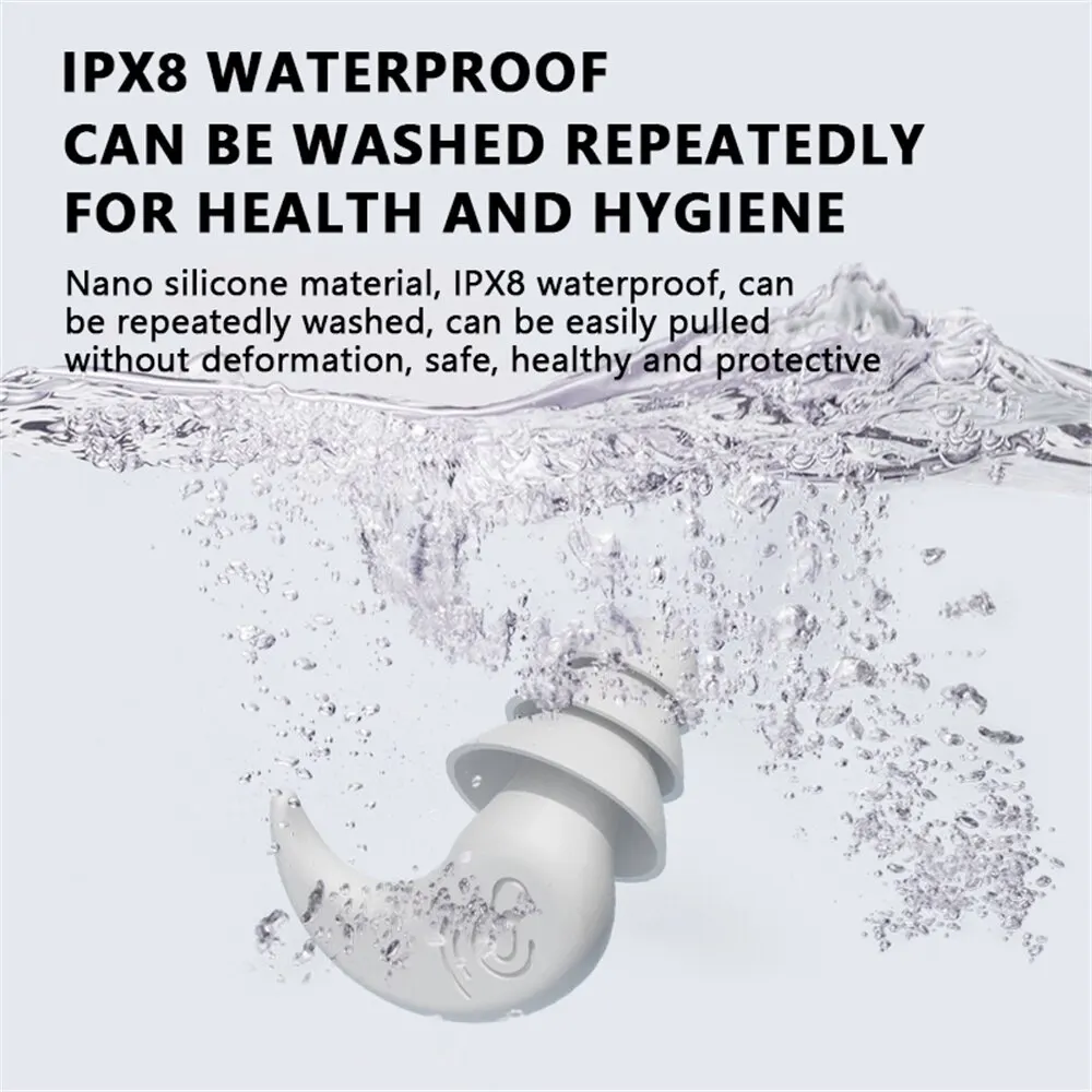 Противошумовые силиконовые затычки для ушей цвет в ассортименте