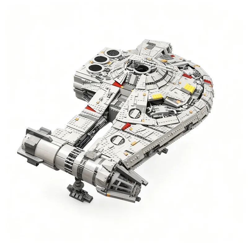 Фото 7163 детали MOC Модель истребителя Outrider из фильма «Космическая битва», конструктор для самостоятельной сборки, креативная игрушка, подарок на день рождения, космический корабль №2