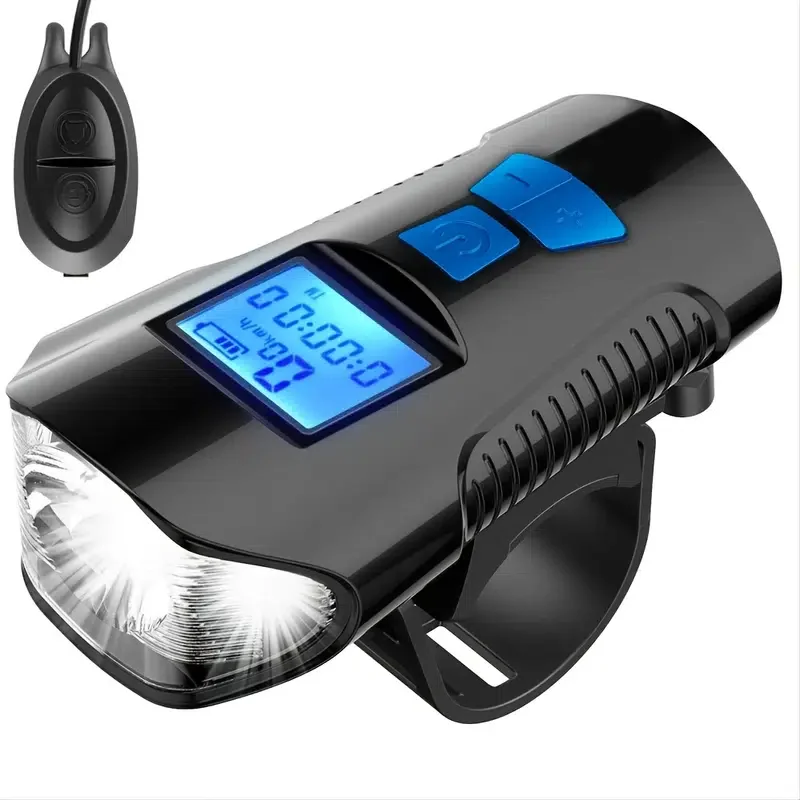 

LED Bicycle Lights USB Headlight Speedometer Odometer Waterproof Front Lights Suitable For All Mountain & Road Bikes