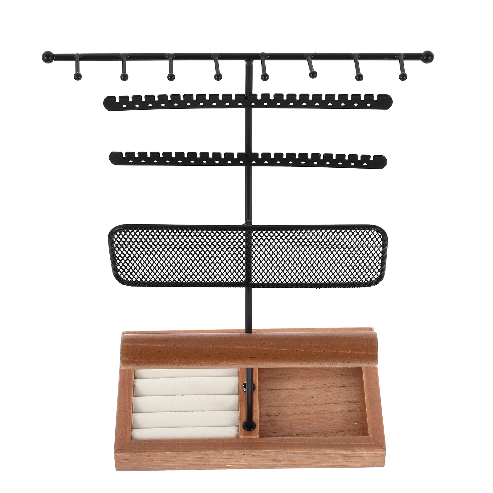 

Органайзер для ювелирных изделий, подставка для демонстрации цепочек, колец, деревянных браслетов, сережек, декоративная полка для хранения часов