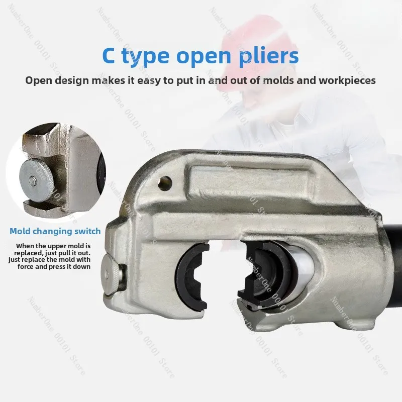 CO300B Быстрый медный алюминиевый носовой клемм Обжимной зажим Разделенный