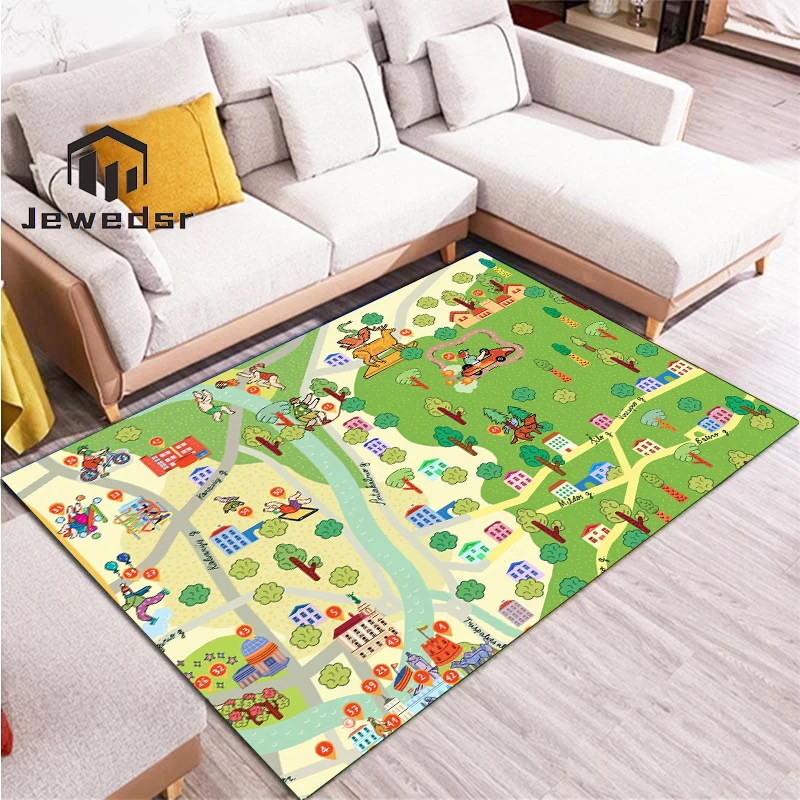 

Kitchen Mat Living Room Rugs Cartoon Bathroom Baby Bath Carpet the Map Entrance Door For Children's Hallway Doormat Bedroom Home