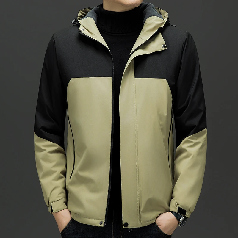 Romon осенне-зимняя новая куртка мужская уличная с утолщенным капюшоном на