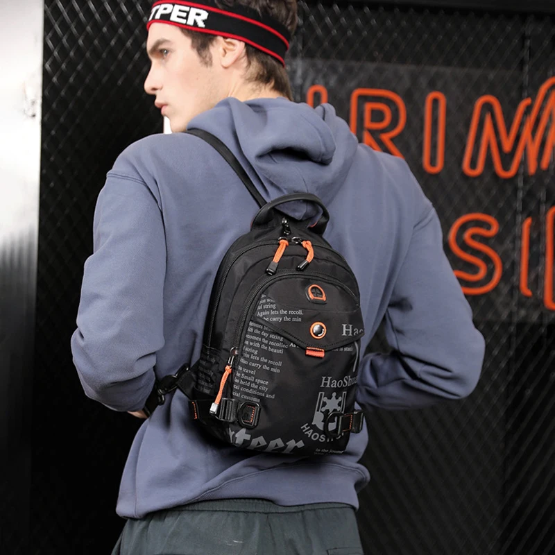 Small Men'S Chest Cross Bags Backpack Fitness Gym Bolsas Pouch Traveling Shoulder Weekend Sports For Men Side Crossbody Bag Male