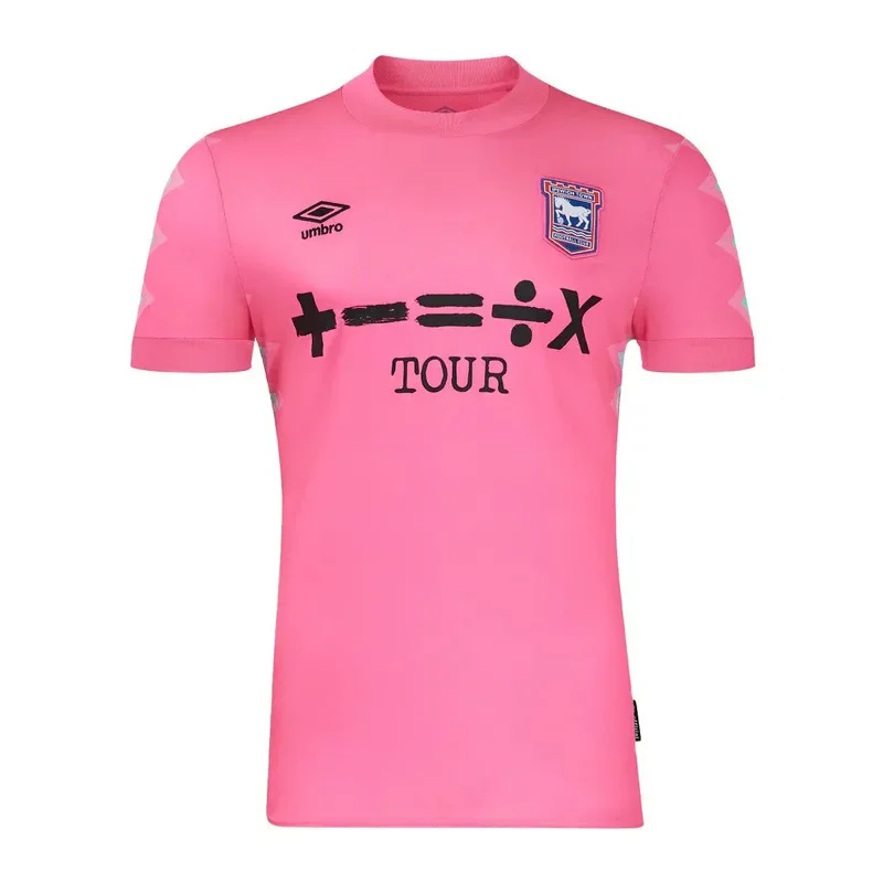 Новая 2425 Ipswich Town Math Symbol 3D цифровая печатная спортивная одежда с коротким рукавом