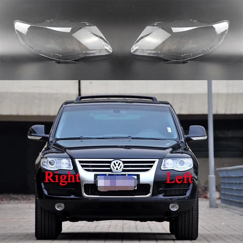

For Volkswagen VW Touareg Lampshade 2007 2008 2009 2010 Transparent Headlamp Cover Lamp Shade Front Headlight Shell Lens shell