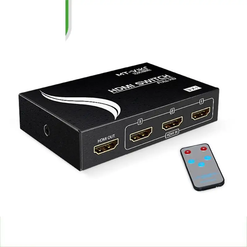 

HDMI switcher 3 into 1 out of 4 k distributor SanJin a 2 in 1 out of 3 d divider with remote control