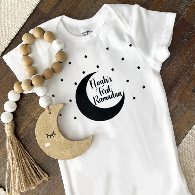Персонализированное боди My First Ramadan из органического хлопка на заказ