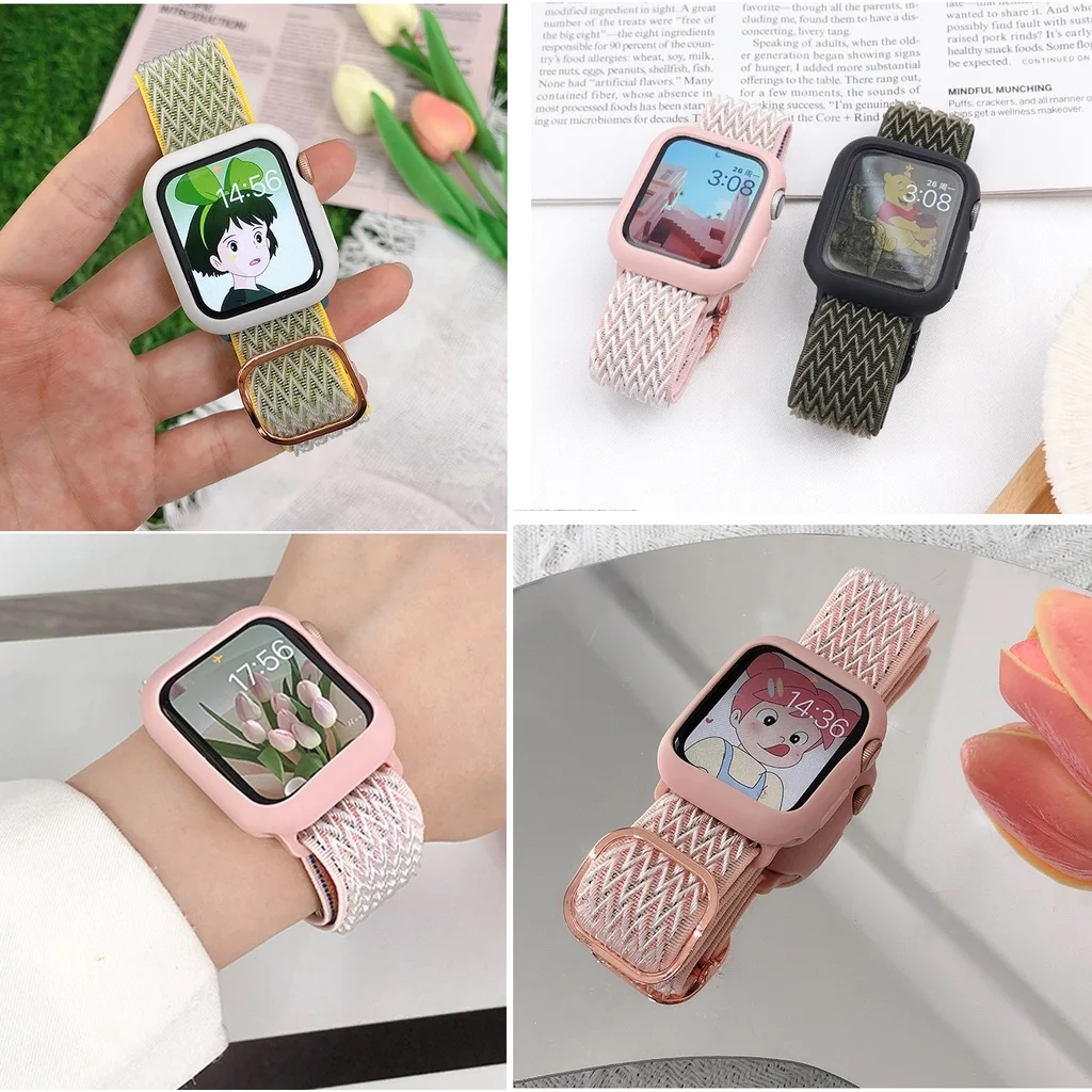 Nylon Strap for Apple watch band 44mm 45mm 41mm 40mm 49mm 42mm accessories pulseira bracelet correa iwatch series 8 7 SE 6 5 4 3