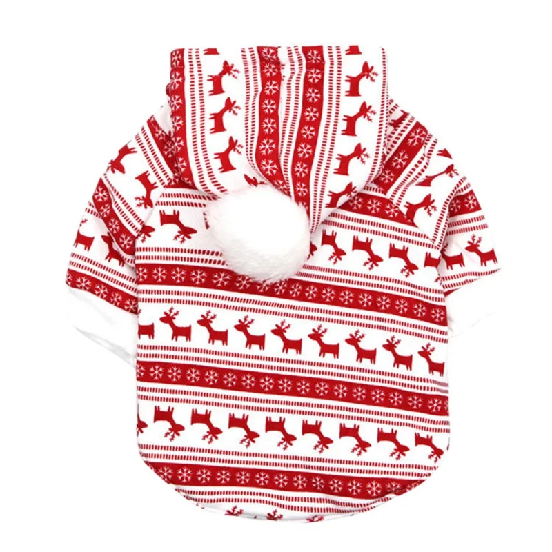Pet Dog Clothes Christmas Costume for Dogs Clothing Winter Dog Shirt Xmas Puppy Pet Clothes for Small Medium Dogs Apparel
