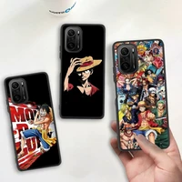 anime one piece luffy phone case silicone soft for redmi 9a 8a note 11 10 9 8 8t redmi 9 k20 k30 k40 pro max