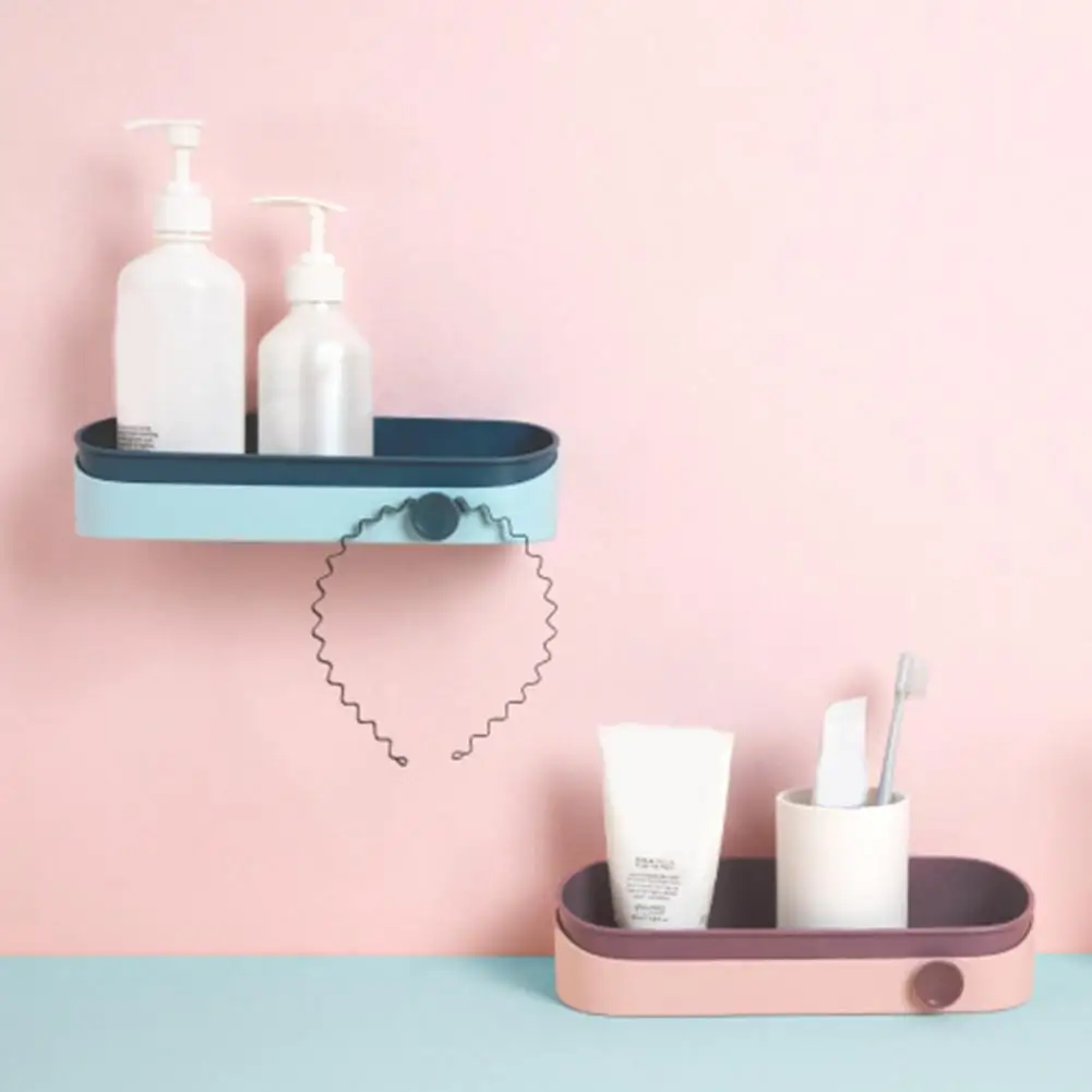 

Easy to Install Reusable Punch-free Toilet Shampoo Holder for Bathroom